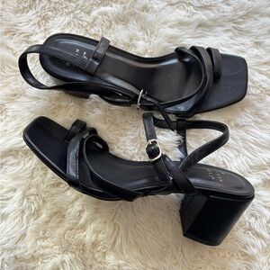 a new day Black Block Heel Sandals